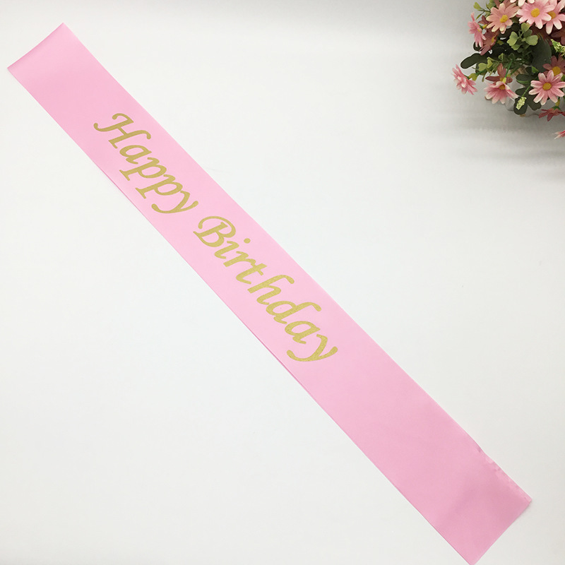 Selempang Sash Ulang Tahun Selendang Happy Birthday — 8