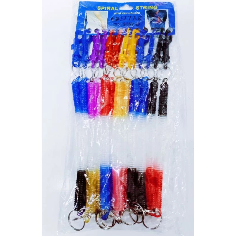 Gantungan Spiral Kunci Motor Anti Hilang Tali Per Elastis Serbaguna — 3