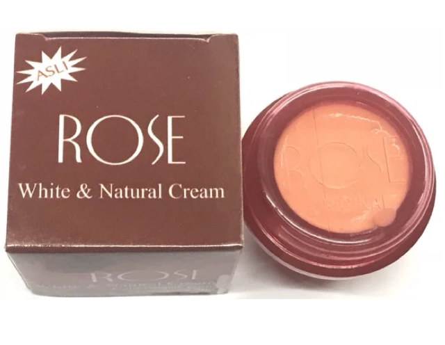 Cream Wajah Rose Putih Alami Natural Pelembab dengan tabir Surya — 5