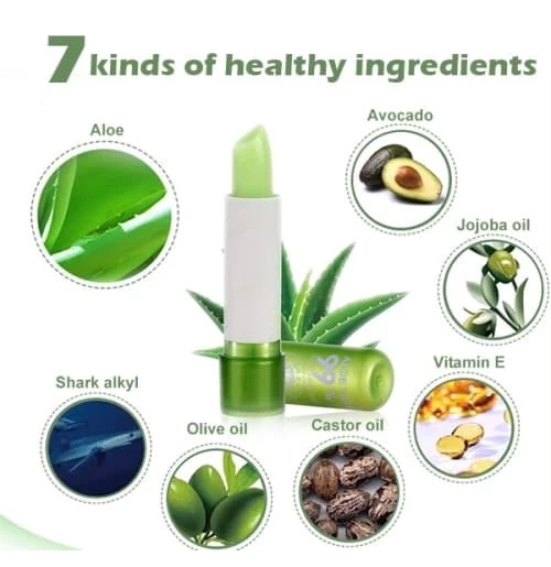 Lip Balm Aloevera 99% Pelembab Bibir Kering Kandungan Lidah Buaya — 3