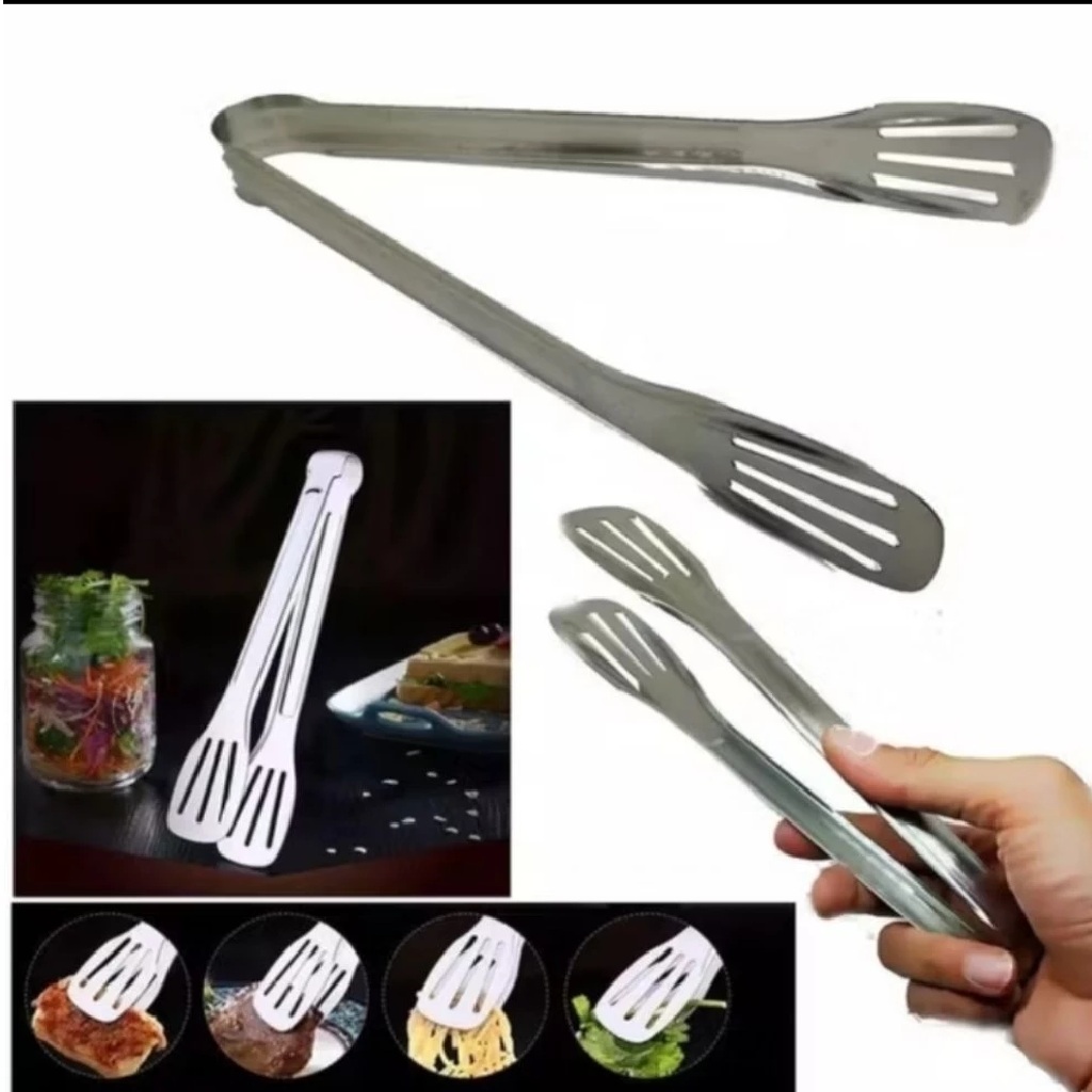 Capitan Makanan Stainless Steel Alat Cepat Mengambil Makanan Higienis — 7