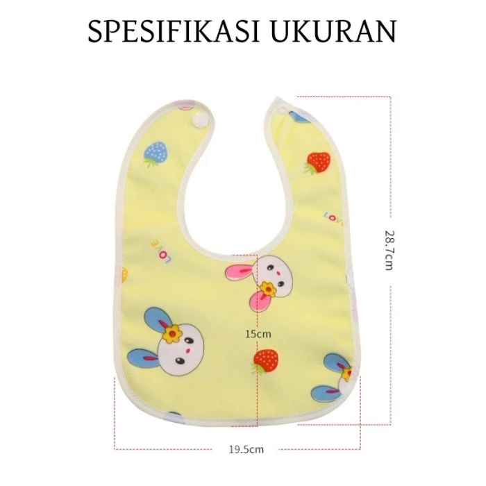 Slaber Celemek Eva Makan Bayi Anti Air Slabber Waterproof - Random — 7