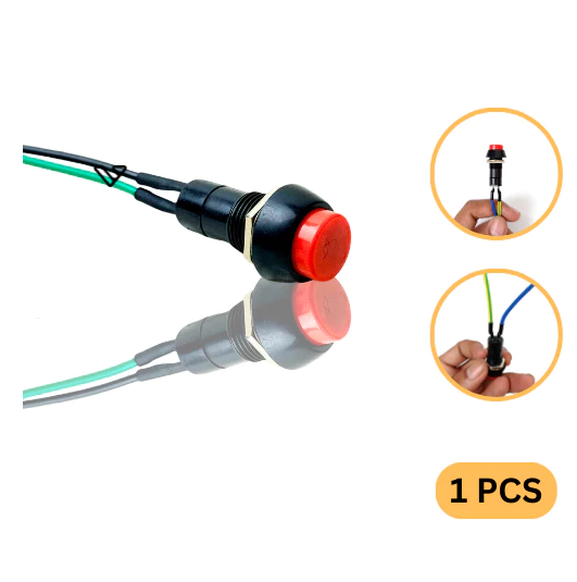 Saklar Push Button Tombol On Off  Bulat Motor Switch Mobil Kendaraan