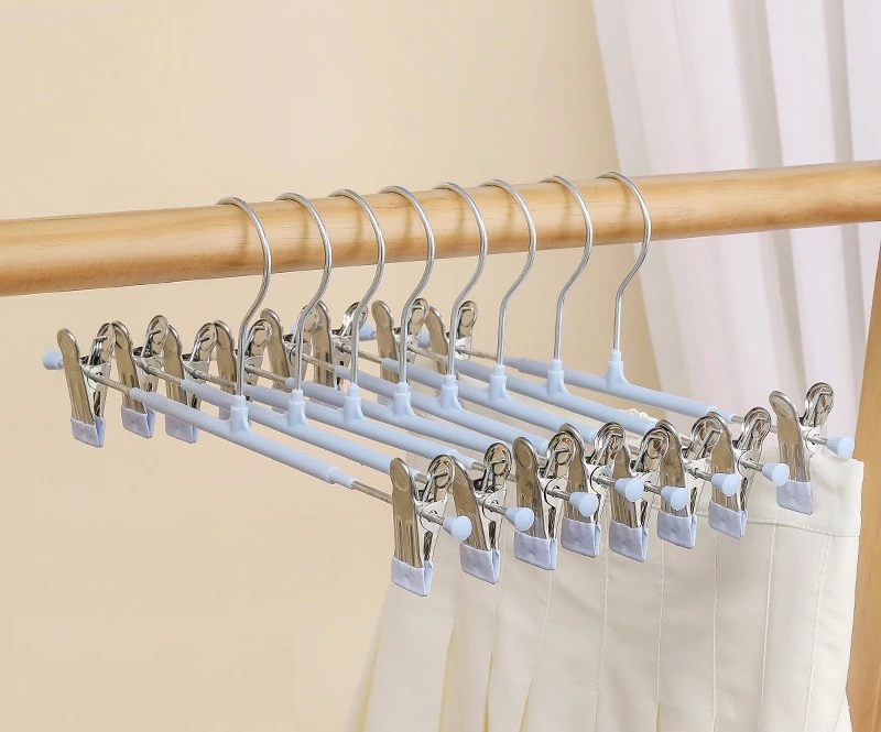 Hanger Gantungan Baju Celana Anti Slip dengan Klip Bahan Kawat Besi — 8