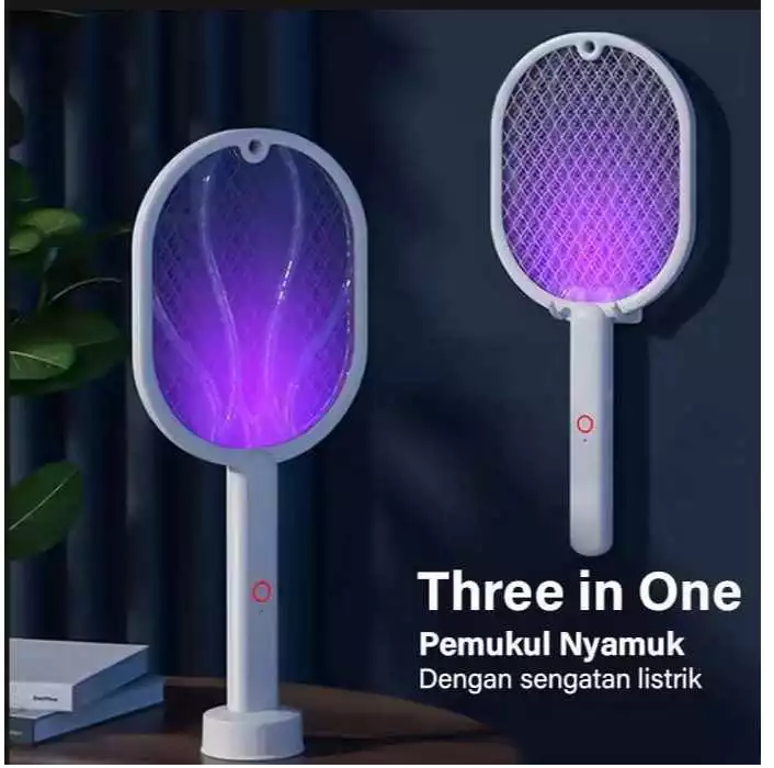 Raket Nyamuk Insect Killer Elektrik Rechargeable 2in1 Multifungsi — 5