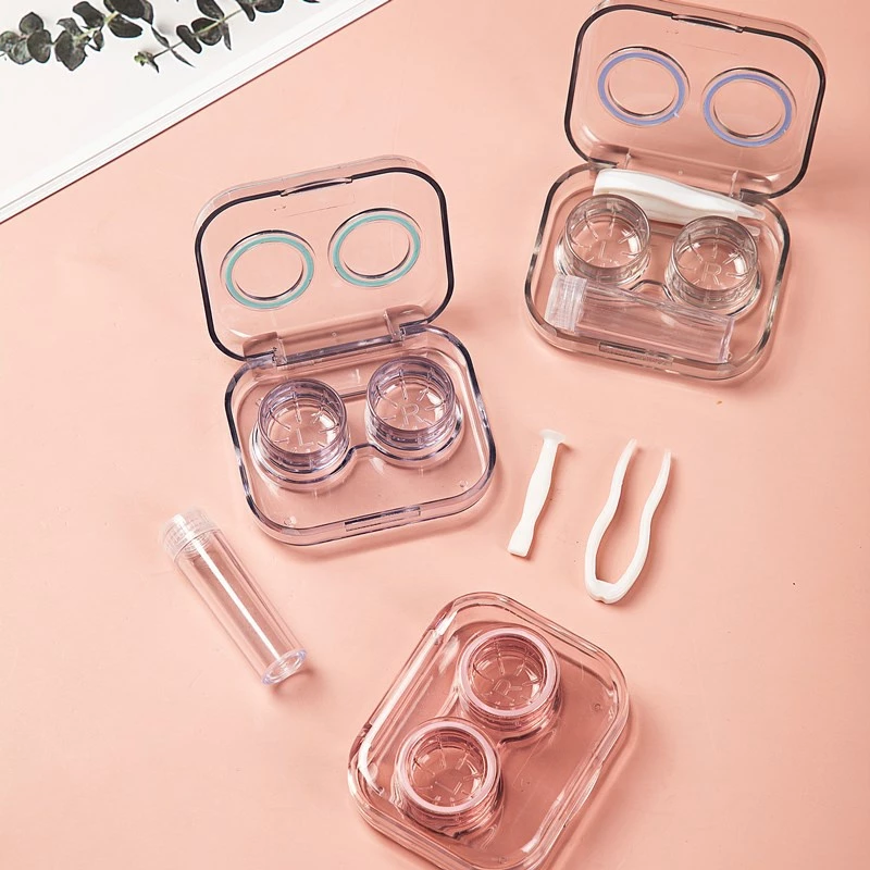 Softlens Case Bening Plastik Tempat Kontak Lensa Mata Tabung Penjepit — 4