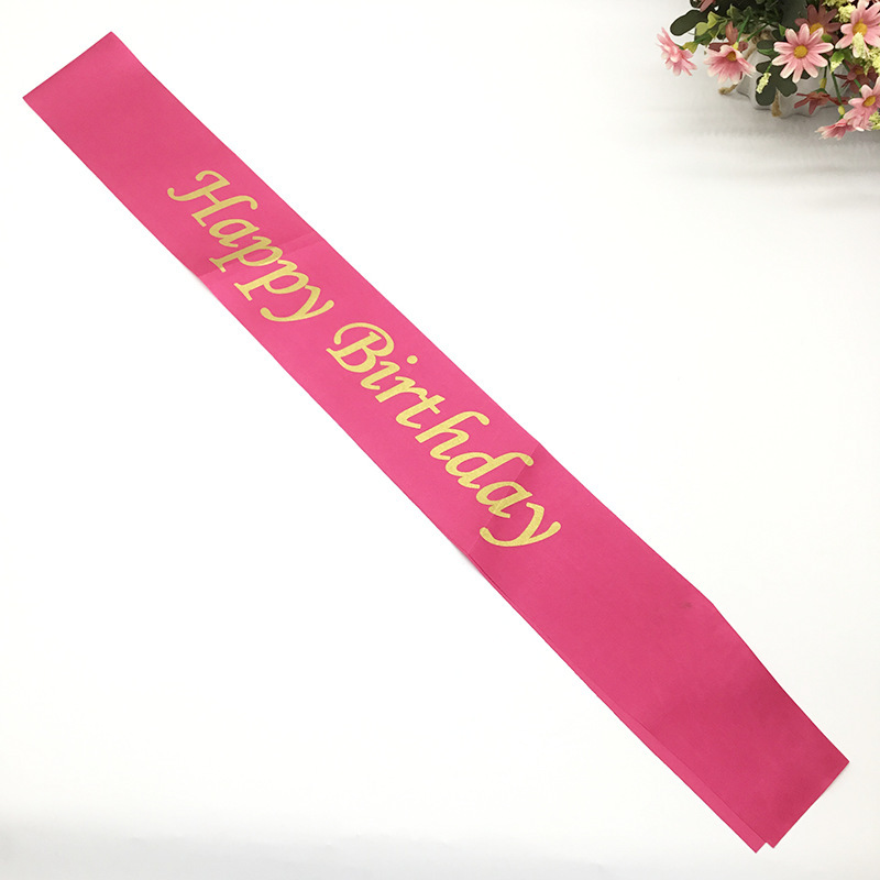 Selempang Sash Ulang Tahun Selendang Happy Birthday — 7