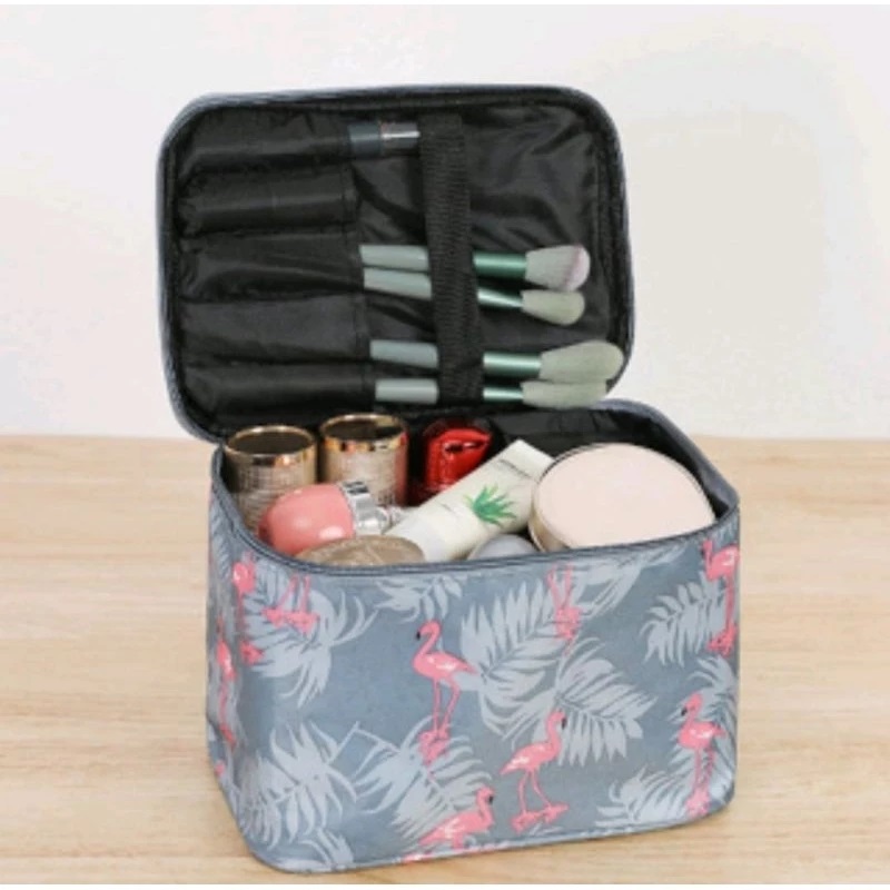 Tas Kosmetik Pouch Make Up Travel Motif Lucu 21x15x16 cm Multi Fungsi — 3