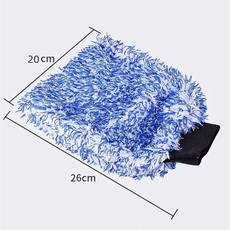Sarung Tangan Cuci Kendaraan Microfiber Wash Mitt Ala Korea Lembut — 7