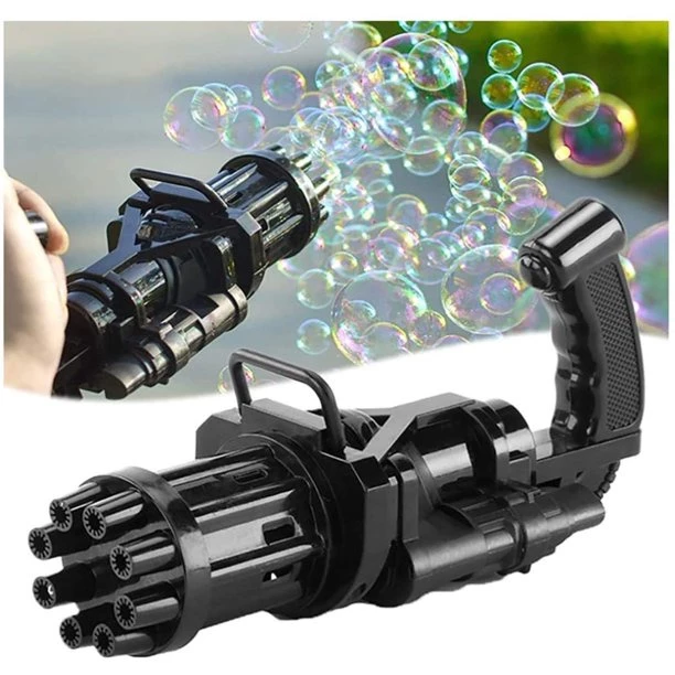 Mainan Viral Gelembung Sabun Otomatis Elektrik Bubble Gun — 2