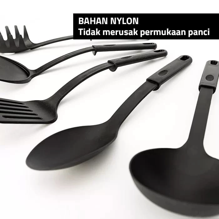 Set Perlengkapan Masak Multifungsi: Spatula, Centong, Dan Saringan — 5