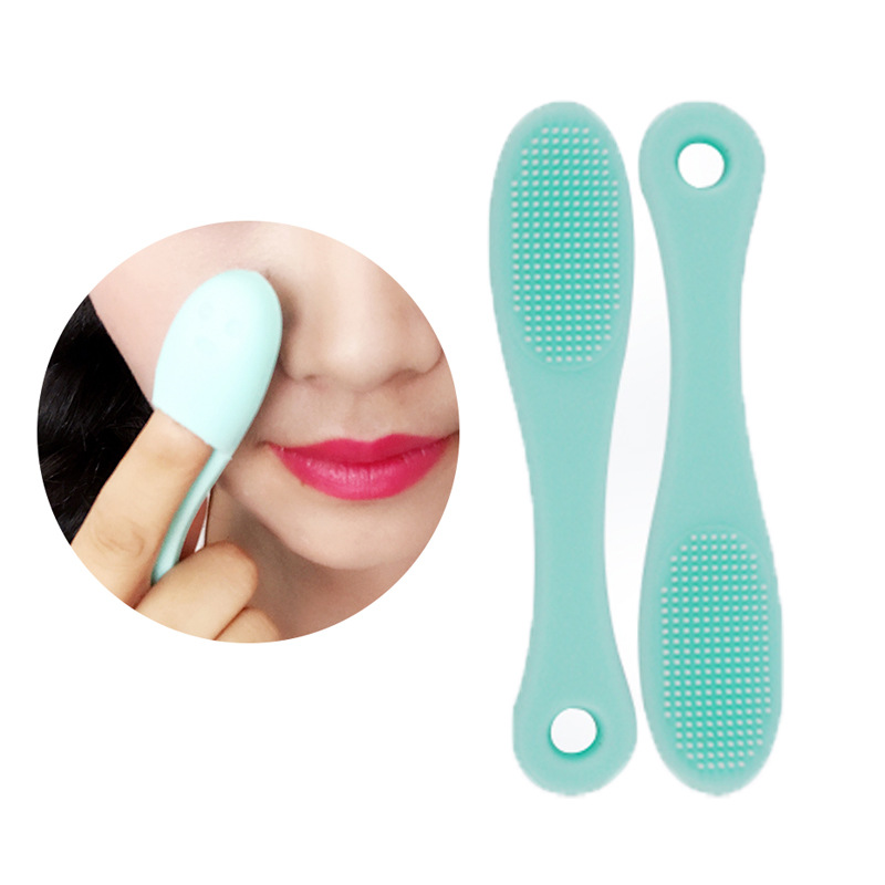 Sikat Silikon Pembersih Komedo Hidung Blackhead Finger Brush — 7