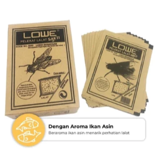 Lem Perangkap Lalat Cap Lowe Model Papan Kertas Sekali Pakai — 5