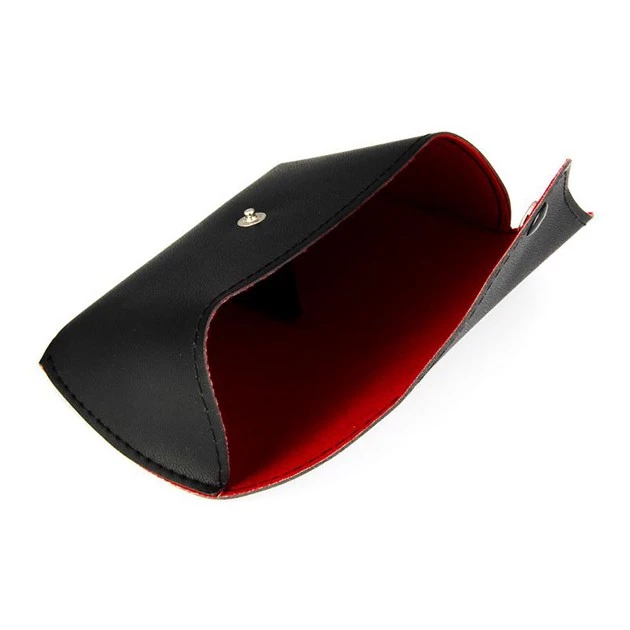Kotak Wadah Kacamata Kulit Polos Leather Glasses Case Murah Import — 8