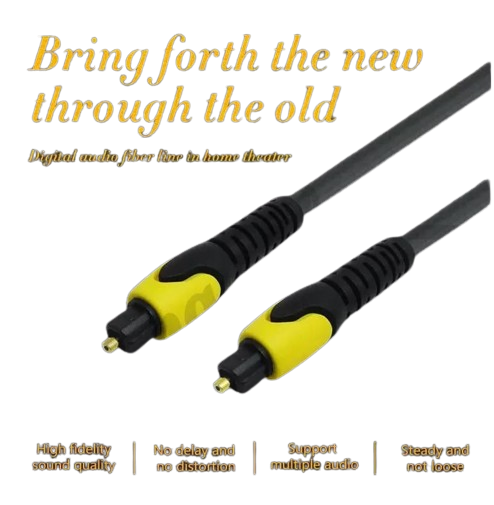 Kabel Audio Konektor Optik Penghubung Sistem Stereo Home Theatre — 3