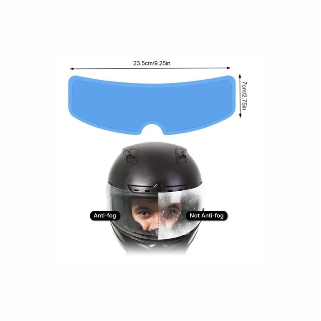 Stiker Pelindung Pelapis Kaca Helm Anti Air Fog Embun — 7