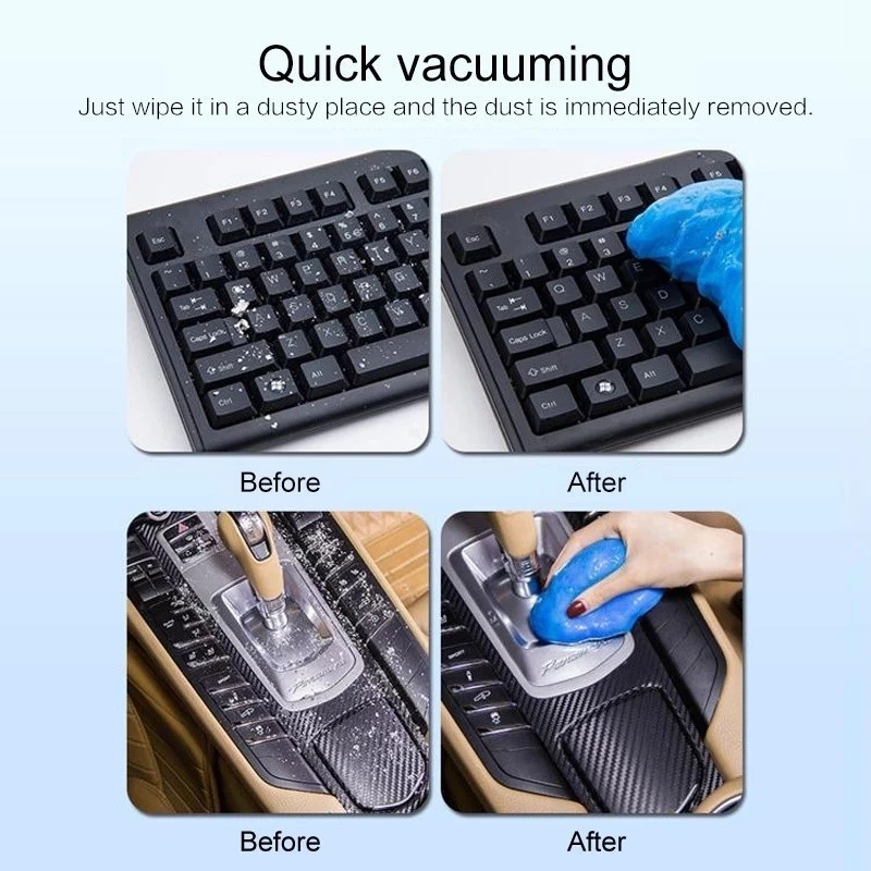 Slime Jelly Cleaner Pembersih Debu Sela Dashboard Mobil Keyboard — 6