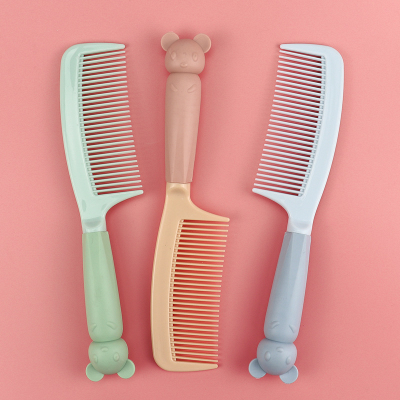 Sisir Rambut Gagang Sisir Blow Bulat Comb Silika Kelinci Tikus Bunny Mouse Lucu — 6
