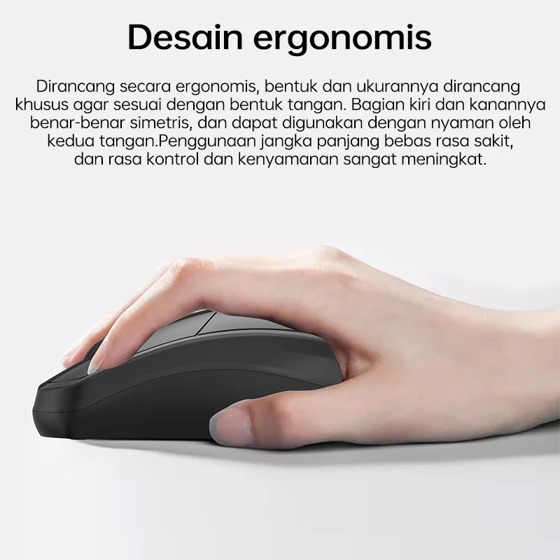 Mouse Wireless Nirkabel Slim Slim Kompatibel Tanpa Kabel Universal — 9