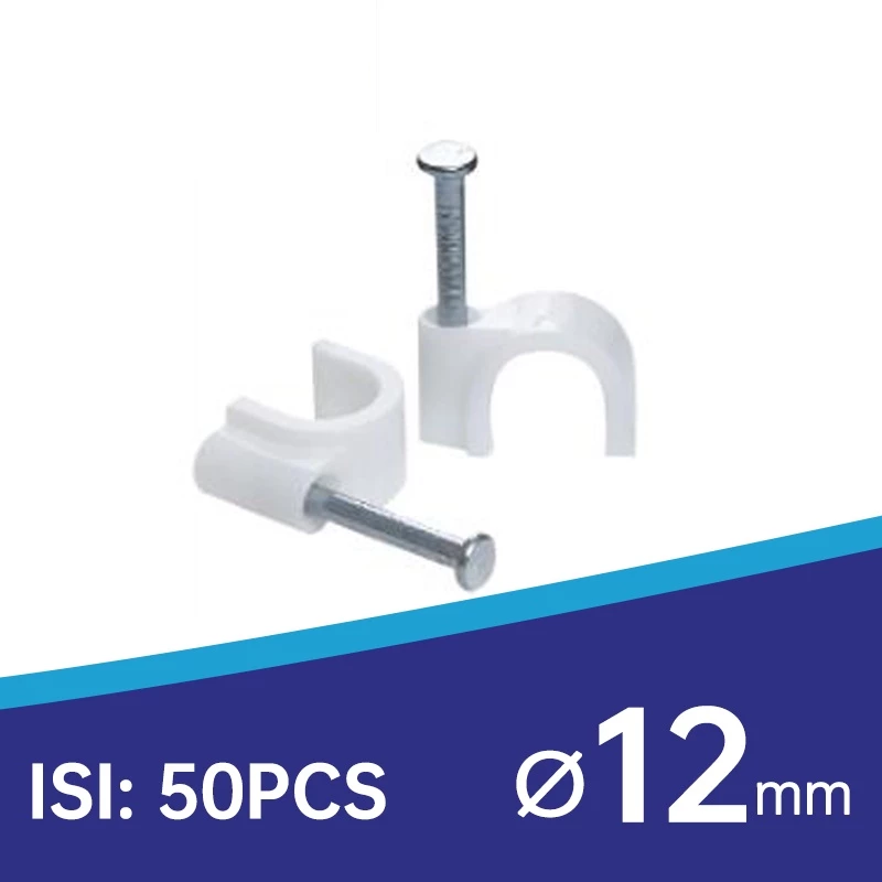 Klem Kabel Paku Beton Pipa Cable Clip Listrik Serbaguna — 9