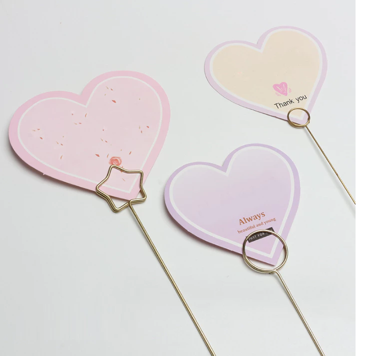 Stick Card Klip Kartu Ucapan Buket Bunga Bouqet Gift Hampers Lebaran — 5