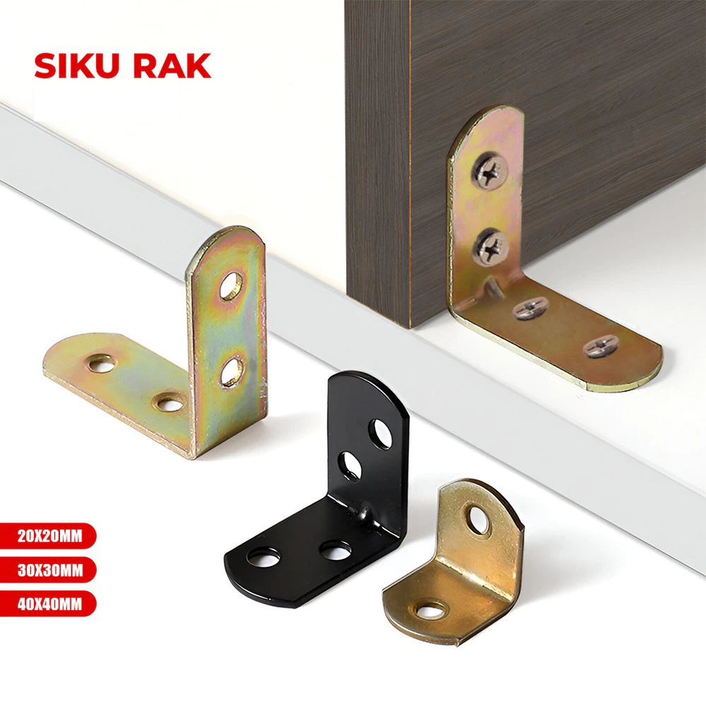 Siku Penahan Rak Dinding L Stainless Bracket Kuat dan Awet — 2