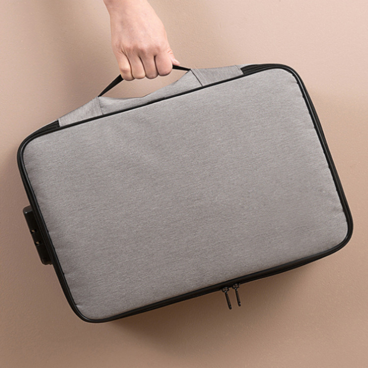 Tas Penyimpanan Dokumen File 3 Layer Anti Air dengan Kunci Password — 4