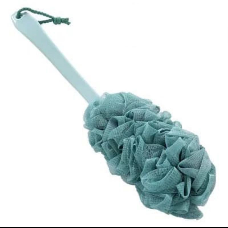 Spons Gagang Panjang Mandi Sikat Gosok Punggung Lembut Shower Puff — 5