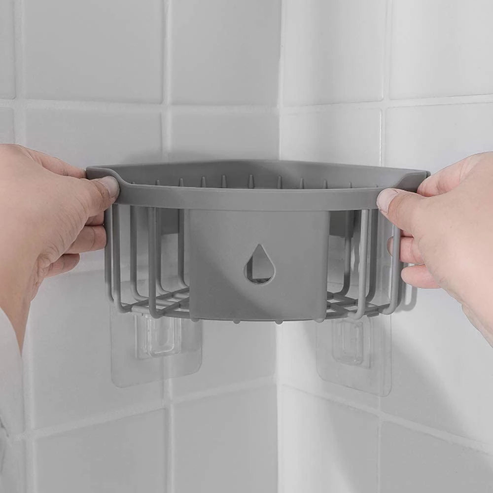 Rak Sudut Siku Tempat Penyimpanan Perlengkapan Kamar Mandi Dapur — 7