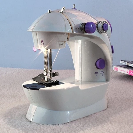 Mesin Jahit Mini Portable SM 202A Sewing Machine Lampu LED Praktis — 9