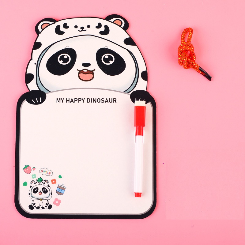 Papan Tulis Anak Whiteboard Belajar Karakter Lucu Spidol Cardboard — 5