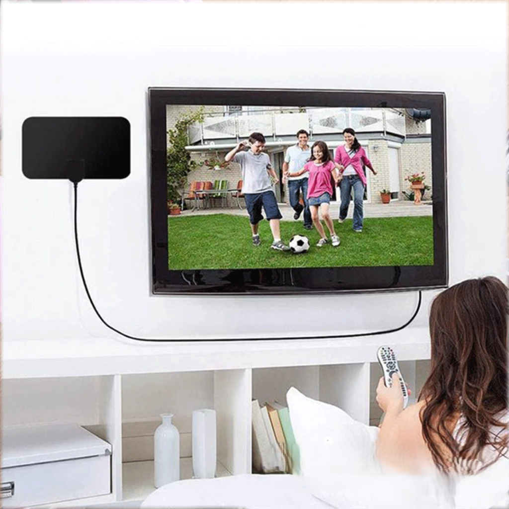 Antena Tv Televisi Digital Indoor Penguat Sinyal High Gain Taffware — 6
