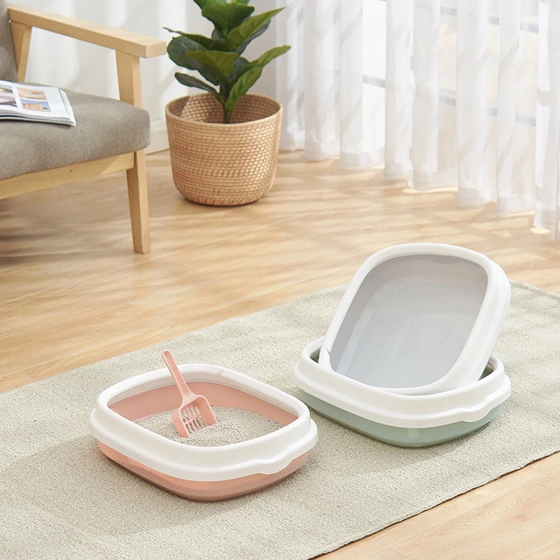 Tempat Buang Kotoran Hewan Sekop Wadah Pasir Kucing Cat Litter Box — 4