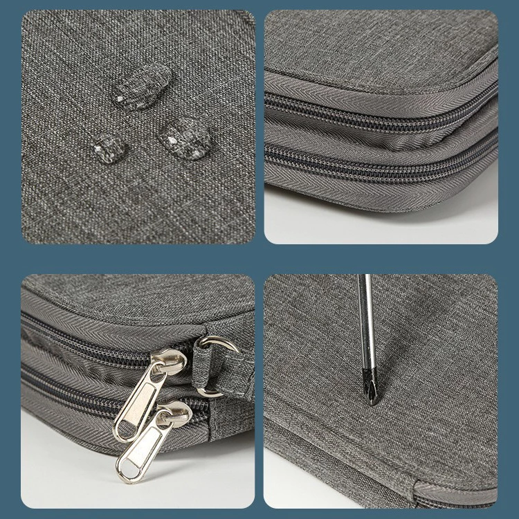 Pouch Dompet Travel Double Layers Mini Storage Organizer Cable Cord — 4