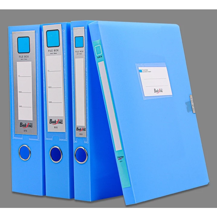 Kotak File Plastik Organizer Folder Dokumen Kantor Folio Berkas — 3