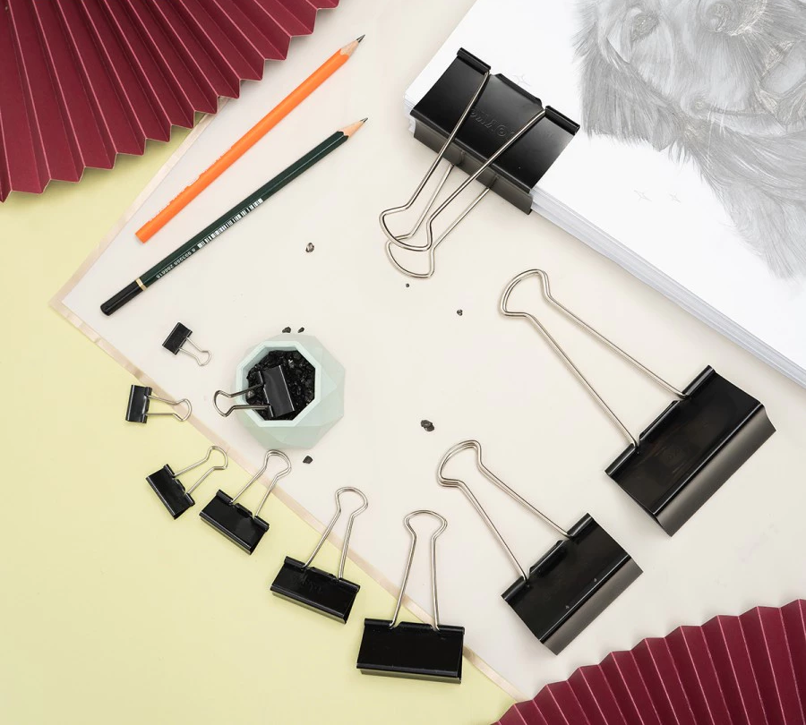 Binder Clip Klip Penjepit Kertas File Berkas Perlengkapan Kantor — 5