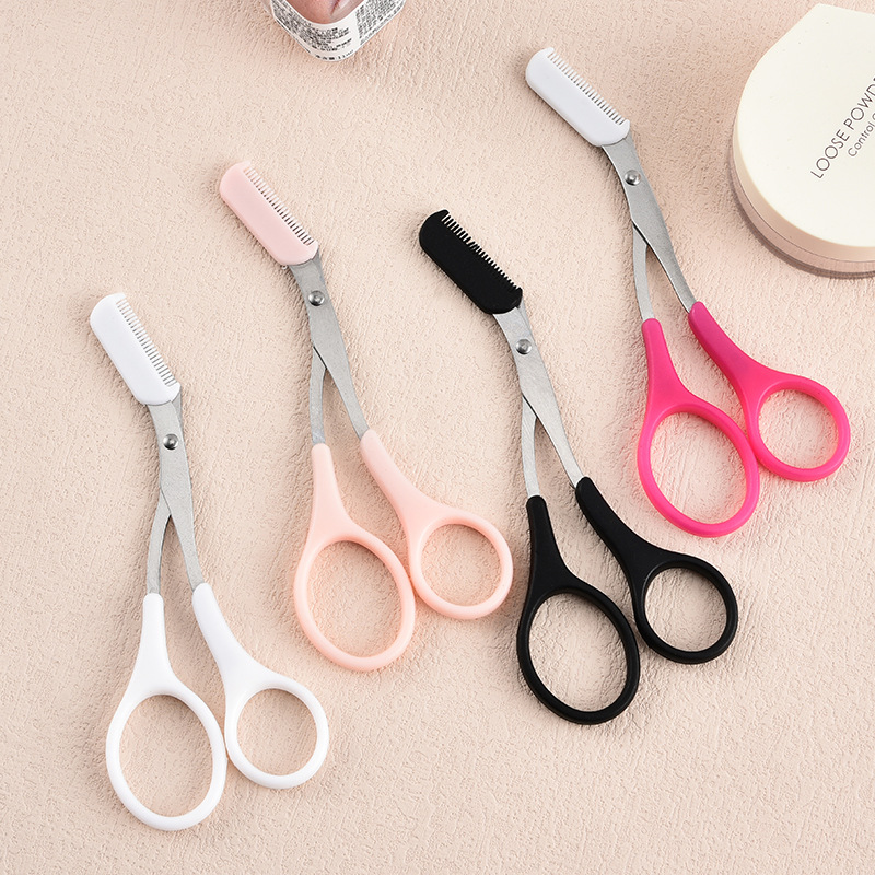 Gunting Alis Mata Perapi Stainless Steel Desain Presisi Sisir Pisau — 7