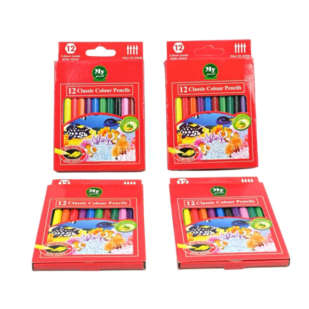 Pensil Warna Pendek Mini 12 Warna  atau Coloring Set Anak-anak — 7