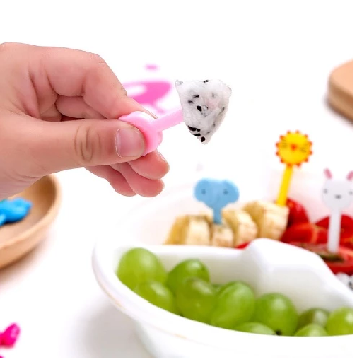 Garpu Bento Karakter Lucu Tusukan Buah Kue Hiasan Bekal Aksesoris — 5
