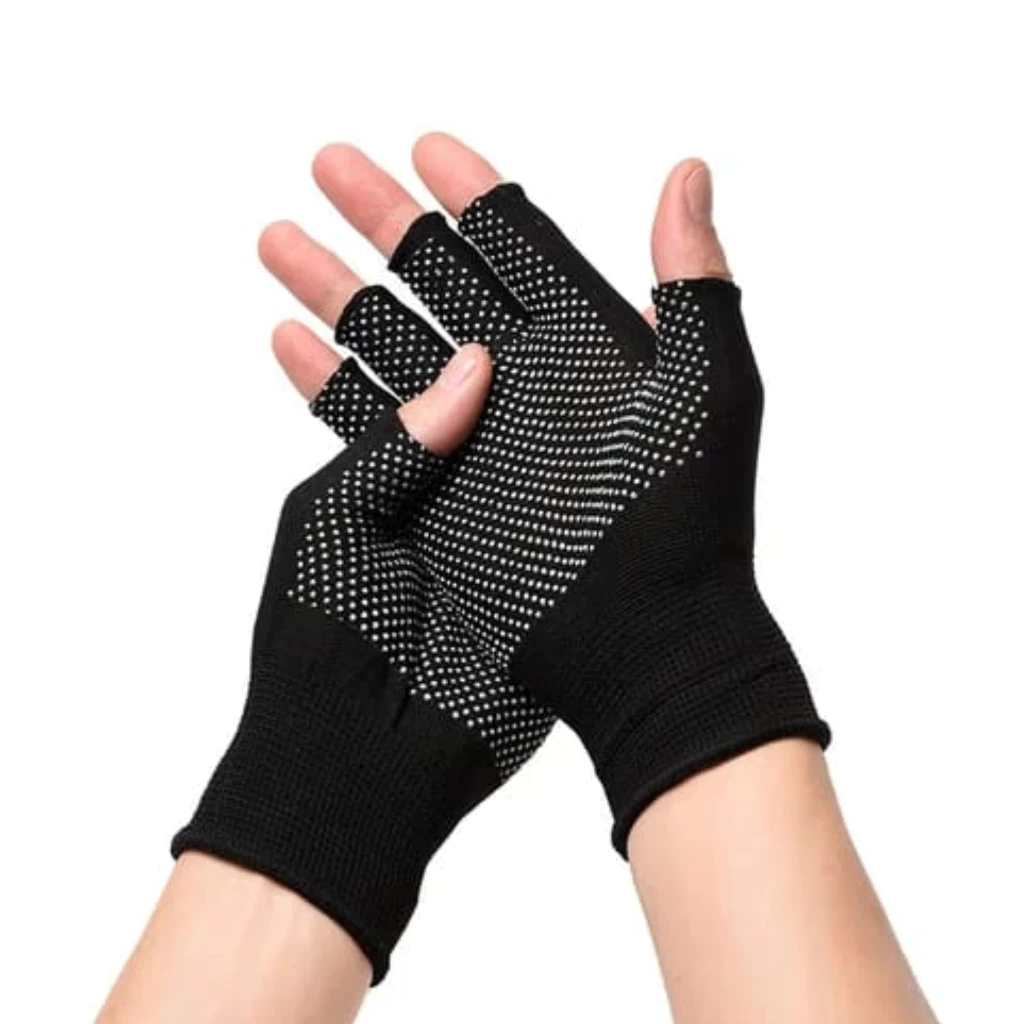 Sarung Tangan Motor Half Finger Jari Terbuka Anti Slip — 7