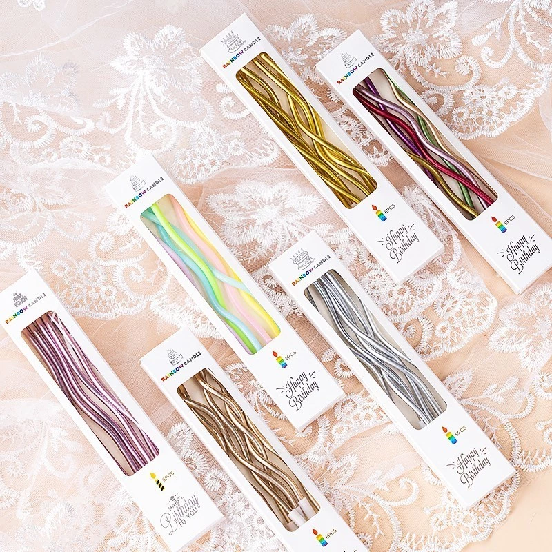 Lilin Ulang Tahun Spiral Birthday Candle Korea Cantik Aesthetic — 6