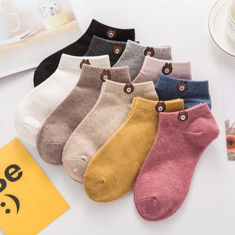 Kaos Kaki Beruang Bear Ankle Cute Lucu Kekinian Perempuan Fashion — 4