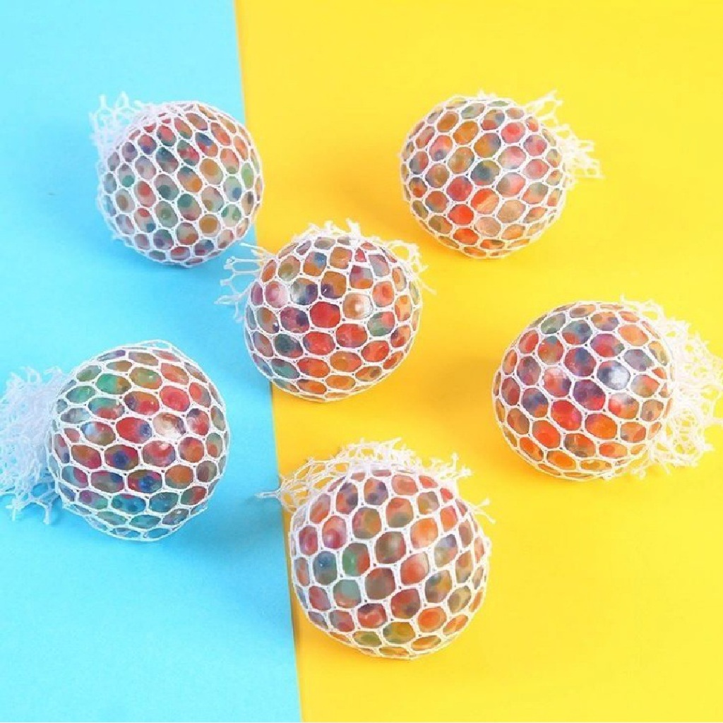 Squishy Rainbow  Bola Multi Color Bola Jelly Anti Stress Anggur — 6