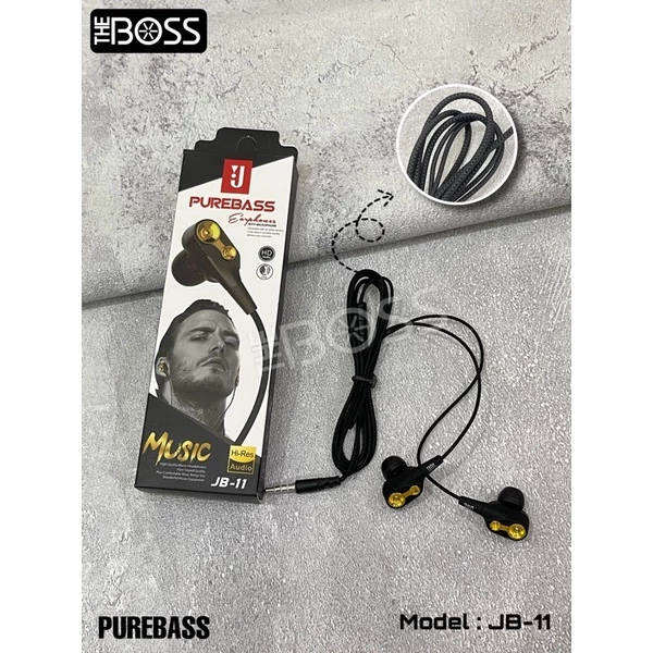 Headset B-11 Purebass Handsfree Double Sound Headset Universal — 7