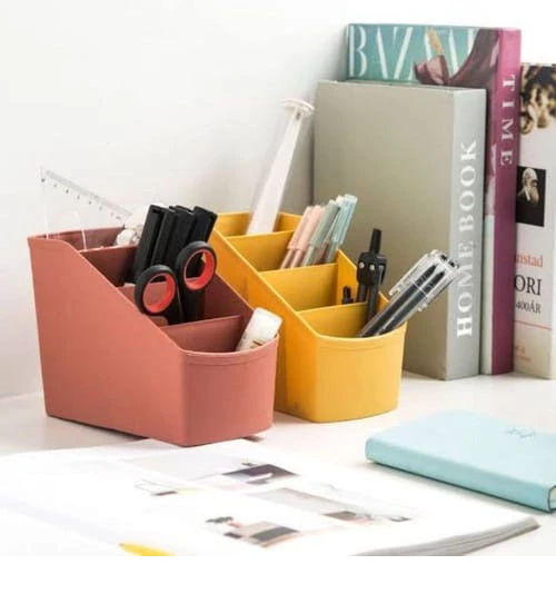 Rak Meja Organizer Storage Tempat Alat Tulis Brush Make Up Lipstick — 4