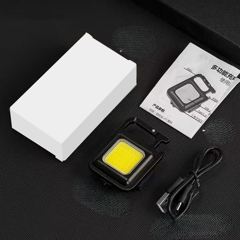 Lampu Senter Mini LED Gantungan Kunci Portable Multifungsi — 6