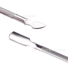 Alat Pendorong Kutikula - Stainless Steel Anti Karat dengan 2 Kepala — 4