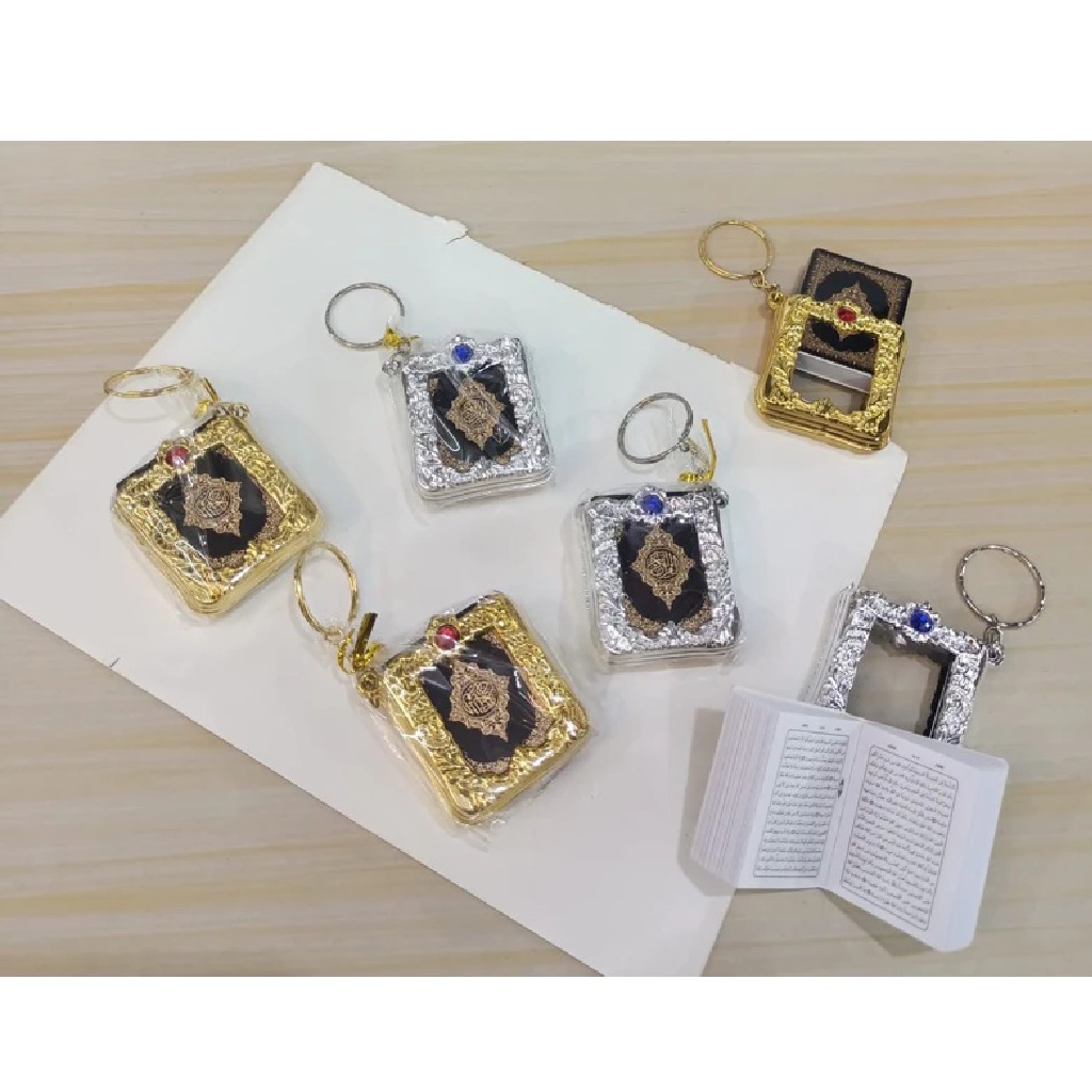 Gantungan Kunci Al Quran Mini Souvenir Unik Keychain — 9