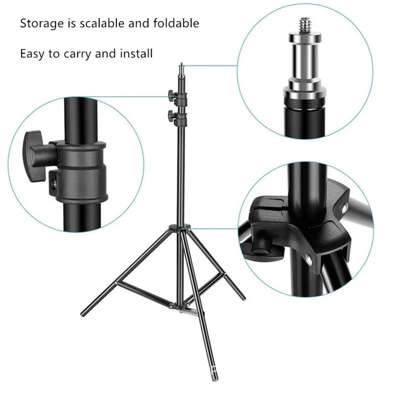 Tripod Stand Panjang 2M Stabil Flip Lock Kamera Foto Rekaman Konten — 7