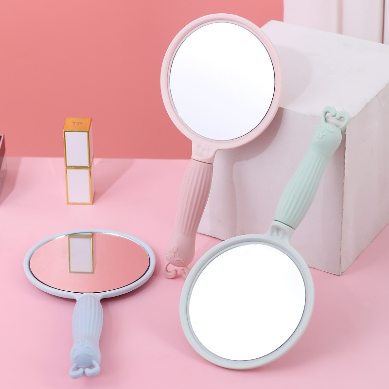 Cermin Makeup Perempuas Beauty Mirror Portbale Genggam Bulat Lucu — 9